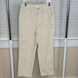 Universal Thread Vintage Straight Cream Corduroy Pants